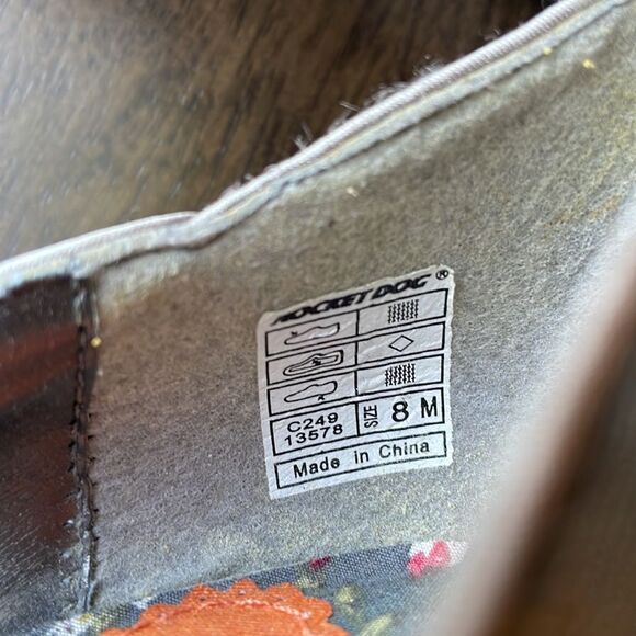 ROCKET DOG Open Toe Thai Silk Heels gray excellent condition size 8 - Picture 5 of 10